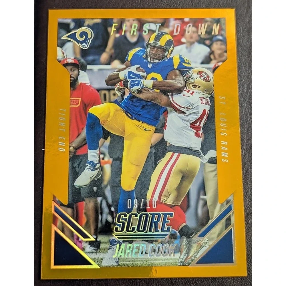 2015 Score #215 Jared Cook Los Angeles Rams First Down Parallel /10